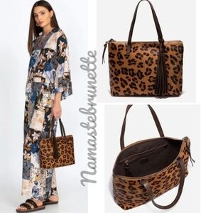 $428 NWT Johhny Was Leopard Zip Tippi
